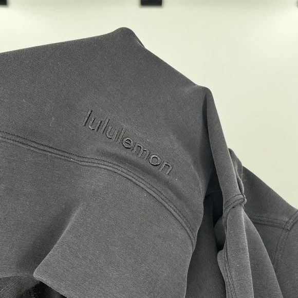 Lululemon Get Centered gray Softstreme Cut Out Hoodie - Picture 4 of 5